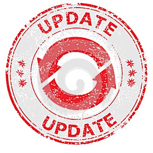 Update grunge rubber stamp on white