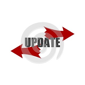 Update Software icon, Concept meaning replacing program with a newer version of same product
