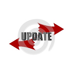 Update Software icon, Concept meaning replacing program with a newer version of same product