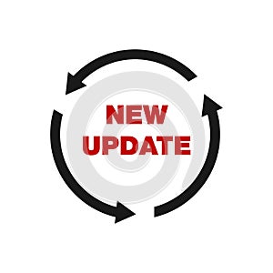 Update software icon. concept of update application progress icon, for graphic and web design