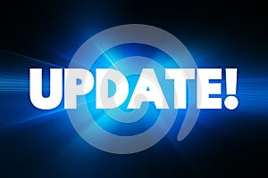 Update text, technology concept background