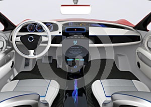 Update vehicle software just touch car`s center console screen