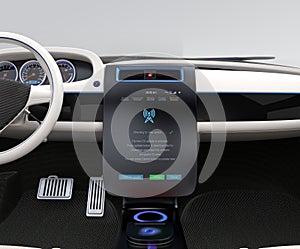 Update vehicle software just touch cars center console