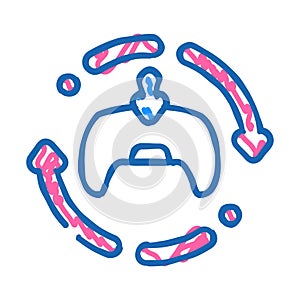 updates game development icon doodle illustration