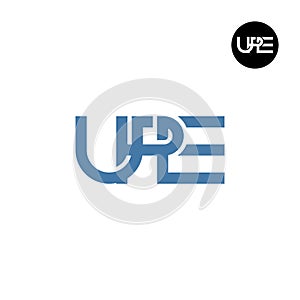 UPE Logo Letter Monogram Design