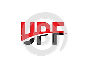UPF Letter Initial Logo Design Vector Illustration