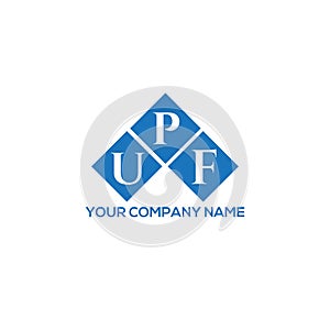 UPF letter logo design on white background. UPF creative initials letter logo concept. UPF letter design