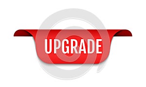 Upgrade logo icon, software improve banner upgrade improve update badge photo