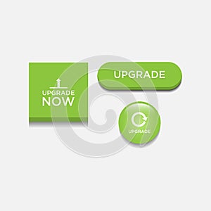 Upgrade now button vector design