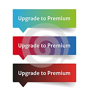 Upgrade to premium. Call to action button