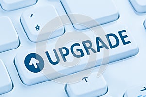 Upgrade upgrading software program blue computer keyboard