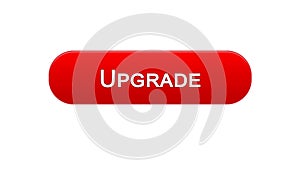 Upgrade web interface button red color, software installation, program update