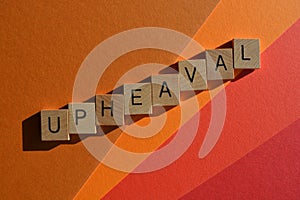 Upheaval, 3d word in wood photo