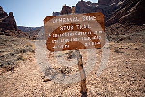 Upheaval Dome Sign Points Hikers photo