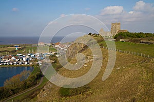 Uphill Church and boat yard Somerset