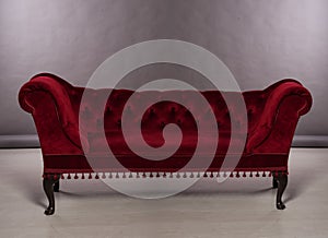 Upholstered chesterfield sofa