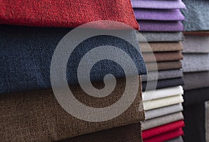 Upholstery color samples interior design concept