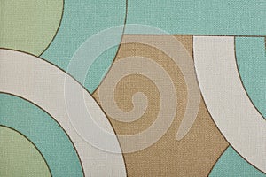 Upholstery fabric fragment for furniture, home or office decor, close up