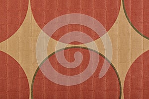 Upholstery fabric fragment for furniture, home or office decor, close up