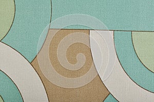 Upholstery fabric fragment for furniture, home or office decor, close up