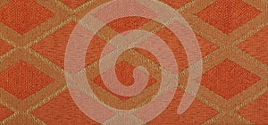 Upholstery fabric fragment for furniture, home or office decor, close up