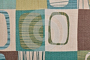 Upholstery fabric fragment for furniture, home or office decor, close up