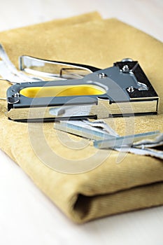 Upholstery stapler