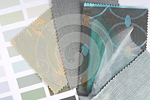 Upholstery tapestry and curtain color selection