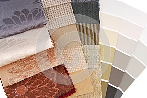 Upholstery tapestry and curtain color selection