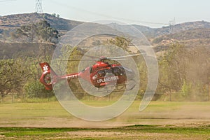 Upland Fire Department helicopter