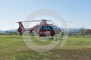 Upland Fire Department helicopter
