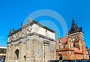 Upland Gate and Prison Tower in Gdansk, Poland