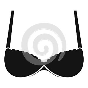 Uplift bra icon, simple style