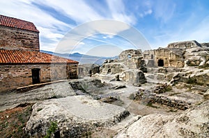 Uplistsikhe is an ancient rock-hewn town in eastern Georgia,