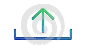 Upload Arrow Icon: Data Transfer, Send File Cloud Storage, vector design Generative AI