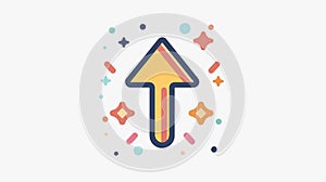 Professional Upload Arrow Icon for Basic web use and design optimization