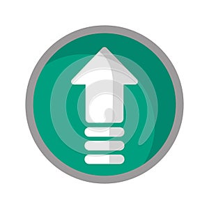 Upload arrow up button