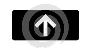 Upload button icon, user interface element, file transfer, vector design Generative AI