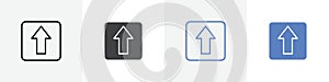 upload button icon vector set use for web ui or app