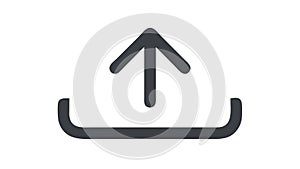 Upload Cloud Data Server Storage Icon, vector design Generative AI