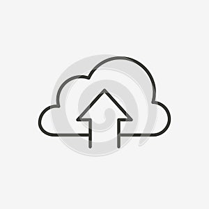 Upload cloud icon