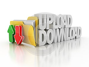 Upload download folder icon