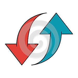 Upload and download symbol