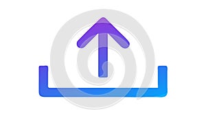 Upload File Arrow Cloud Computing Vector Icon, vector design Generative AI