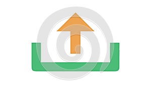 Upload File Data Transfer Send Icon Vector, vector design Generative AI