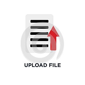 upload file icon. file document concept symbol design, vector il