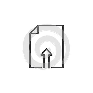 Upload File outline icon