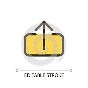 Upload file pixel perfect RGB color ui icon