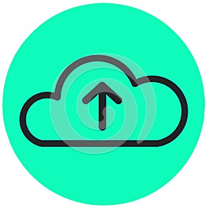 Upload icon symbol vector image for graphic design element