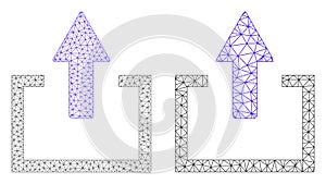 Upload Icon - Vector Polygonal Mesh